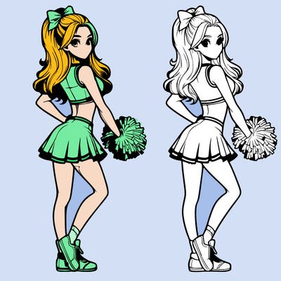 realistic cheerleader