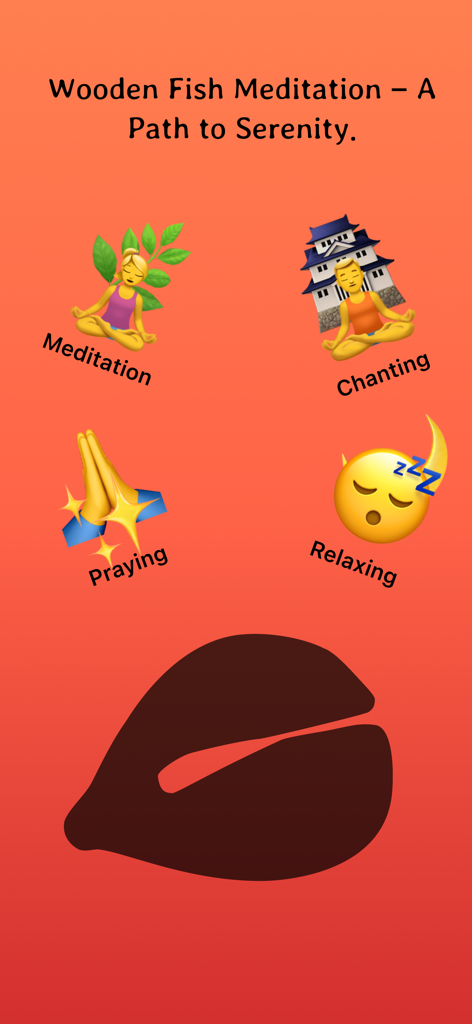 Focus Booster: ADHD Study Tool - Focus Booster app interface showing wooden fish meditation options including meditation chanting praying and relaxing