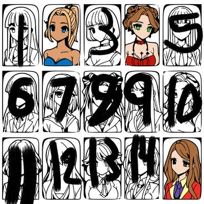 girls that look diffrent anime