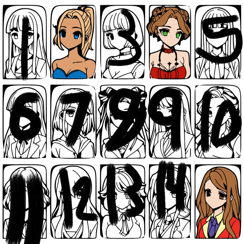 girls that look diffrent anime