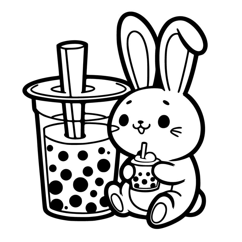 bunny boba tea drink
