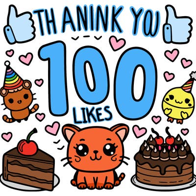 thank you for 100 likes