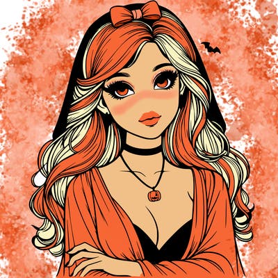 halloween realistic girl