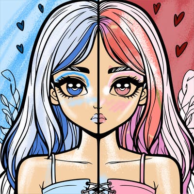 realistic girl split