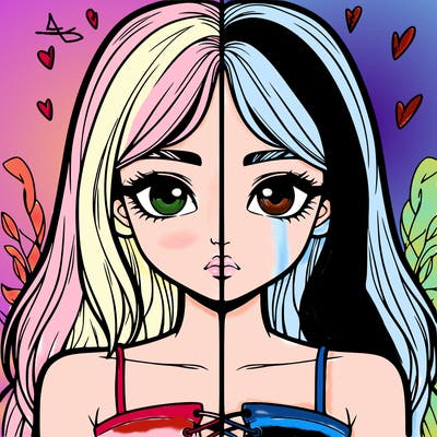 realistic girl split