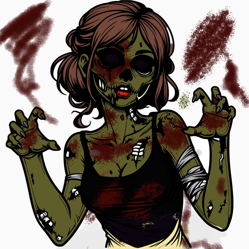 realistic zombie girl