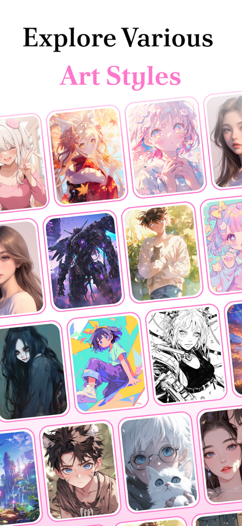 Molli AI | Erstelle unbegrenzt Anime-KI-Kunst & Charakterporträts
