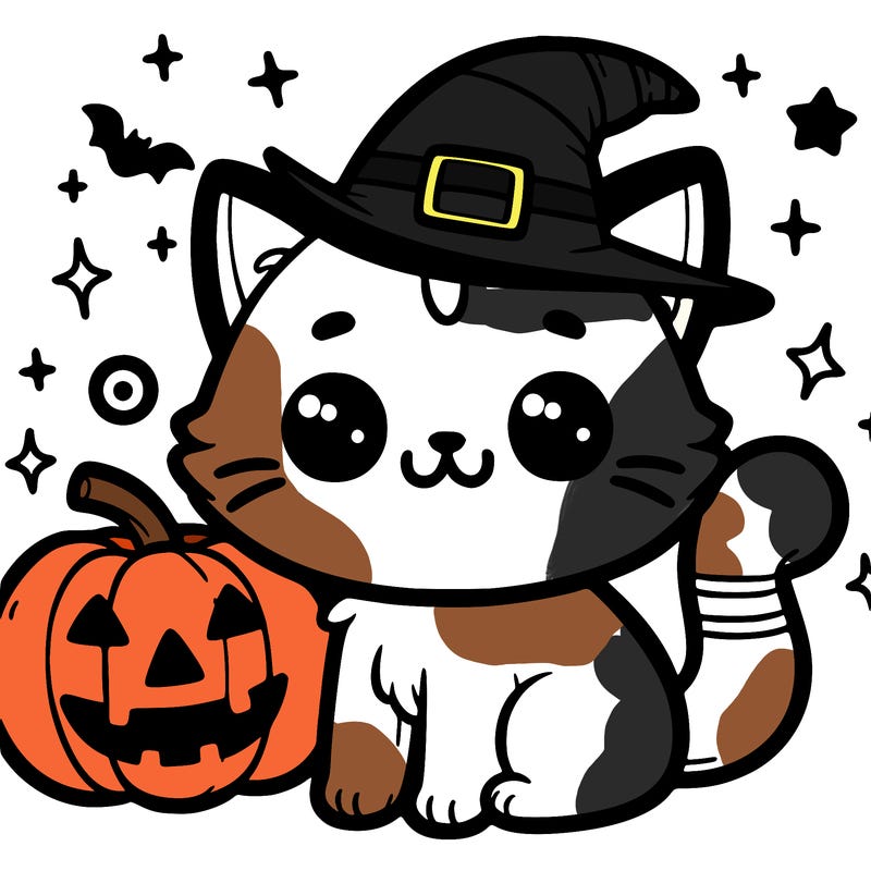 cute hallowen cat