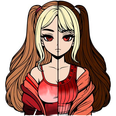 realistic girl split