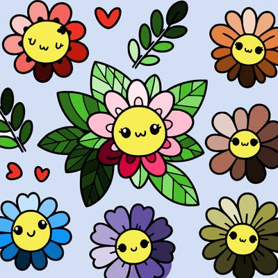 cute flower patterns
