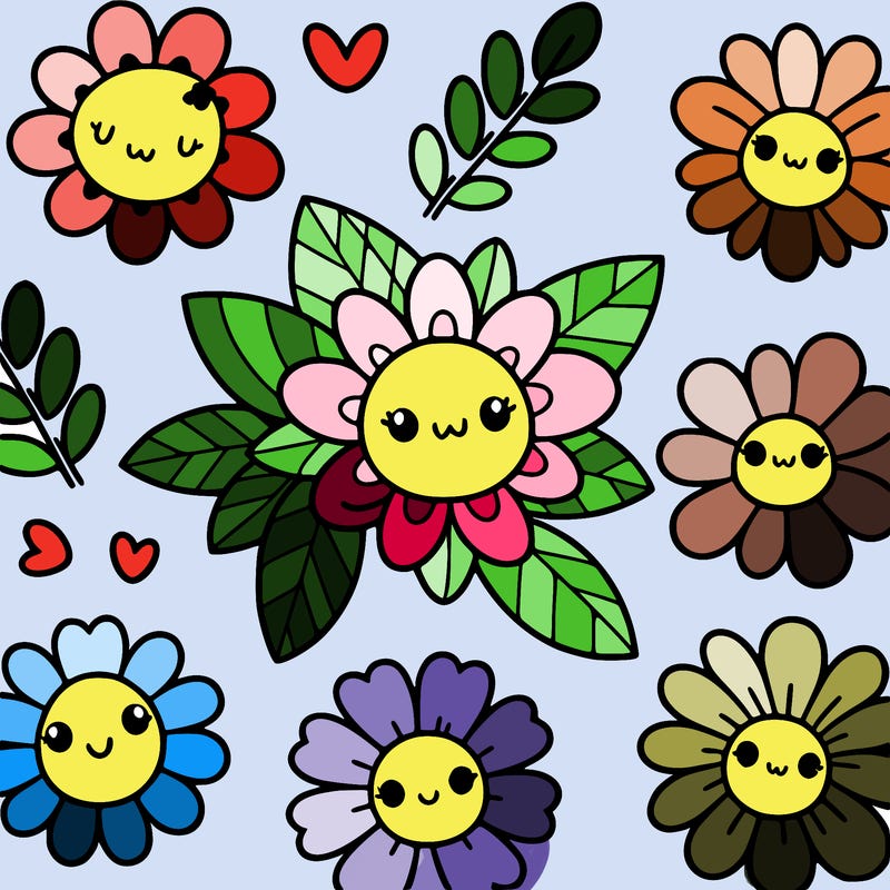 cute flower patterns