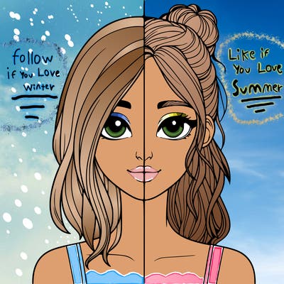 realistic girl split