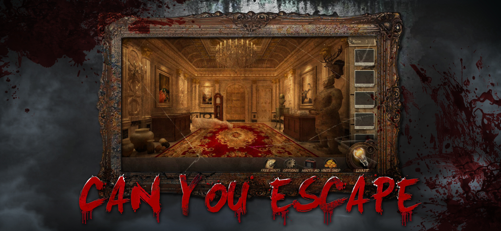 Escape Room:Can you escape? - A screenshot of an ornate museum room in a mystery escape game