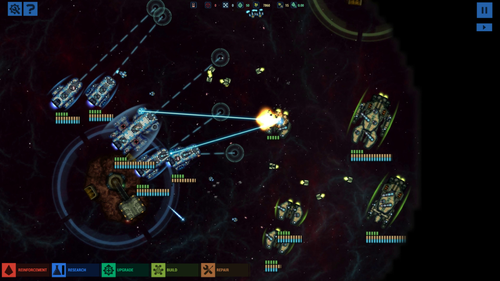 Battlevoid: Sector Siege - Tactical space battle with pixel art ships and lasers