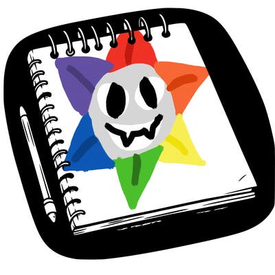 a blank sketch pad