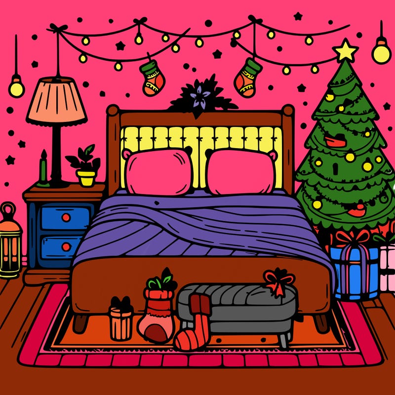 bedroom christmas