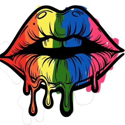 lips that look realistic and drip