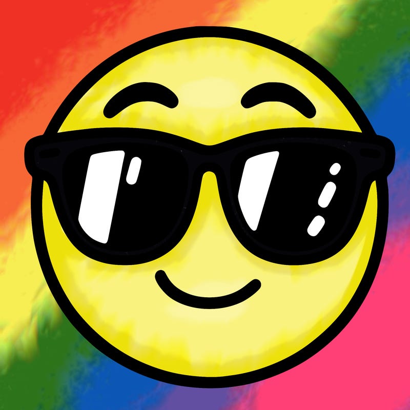 emoji with sunglasses