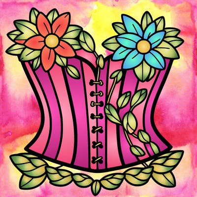 flower corset