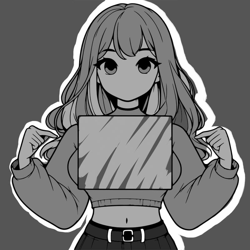 girl holding a blank sign in a long sleeve crop top