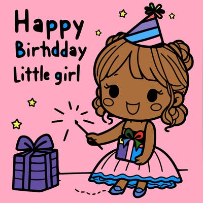 happy birthday little girl