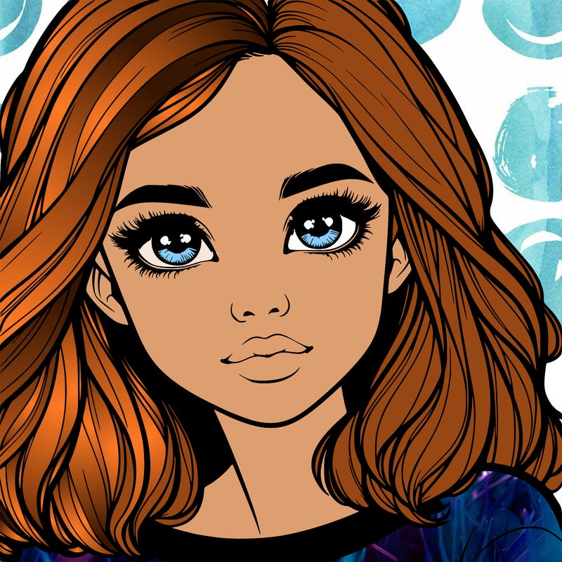 realistic girl whith cute eyes