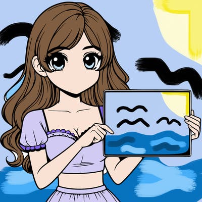 realistic pretty girl holding blank sign
