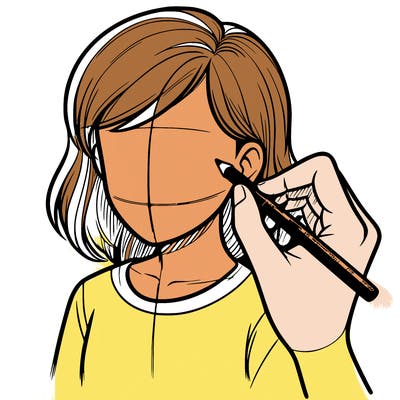 drawing a realistic person