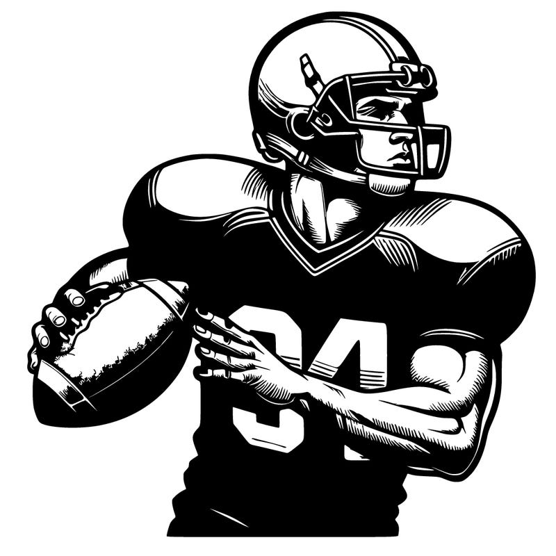 realistic football player