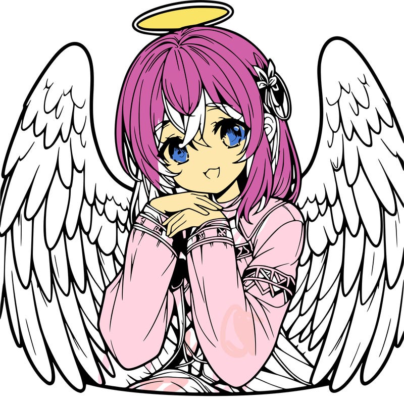 manga angel realistic