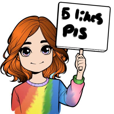 realistic girl holding up a sign