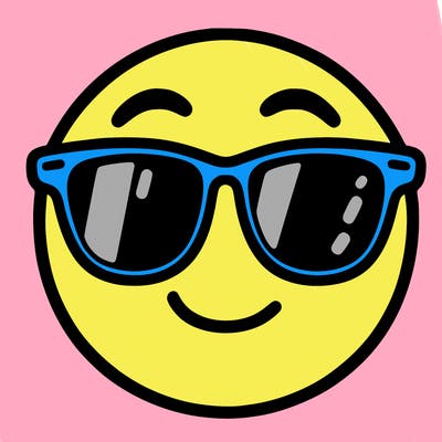 emoji with sunglasses