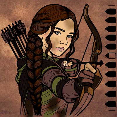 katniss form the hunger games