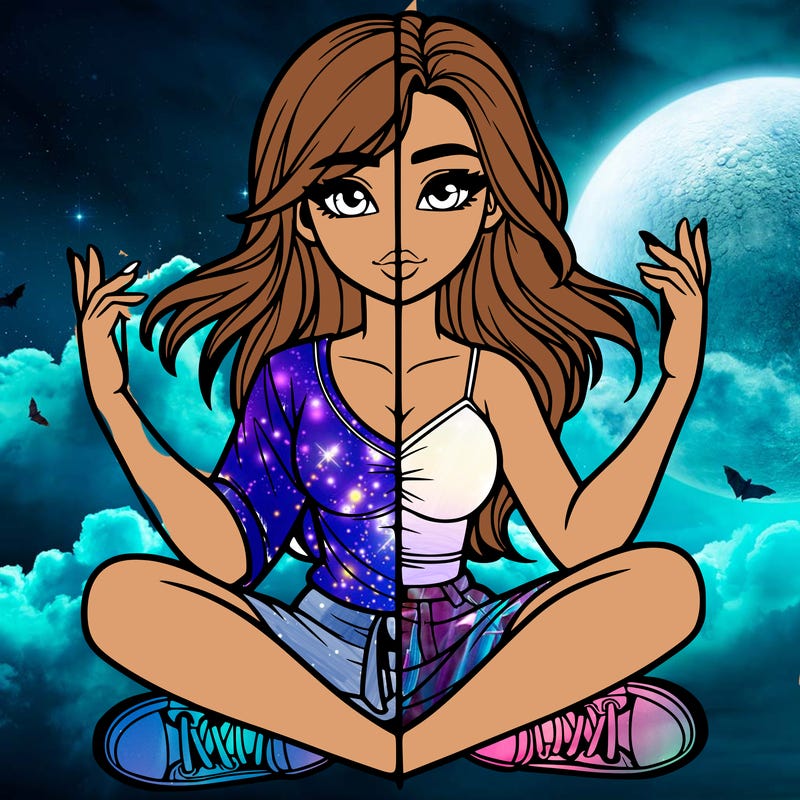 realistic girl split