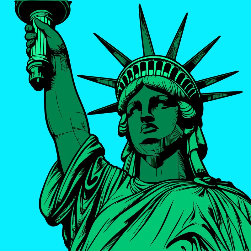 realistic statue of liberty