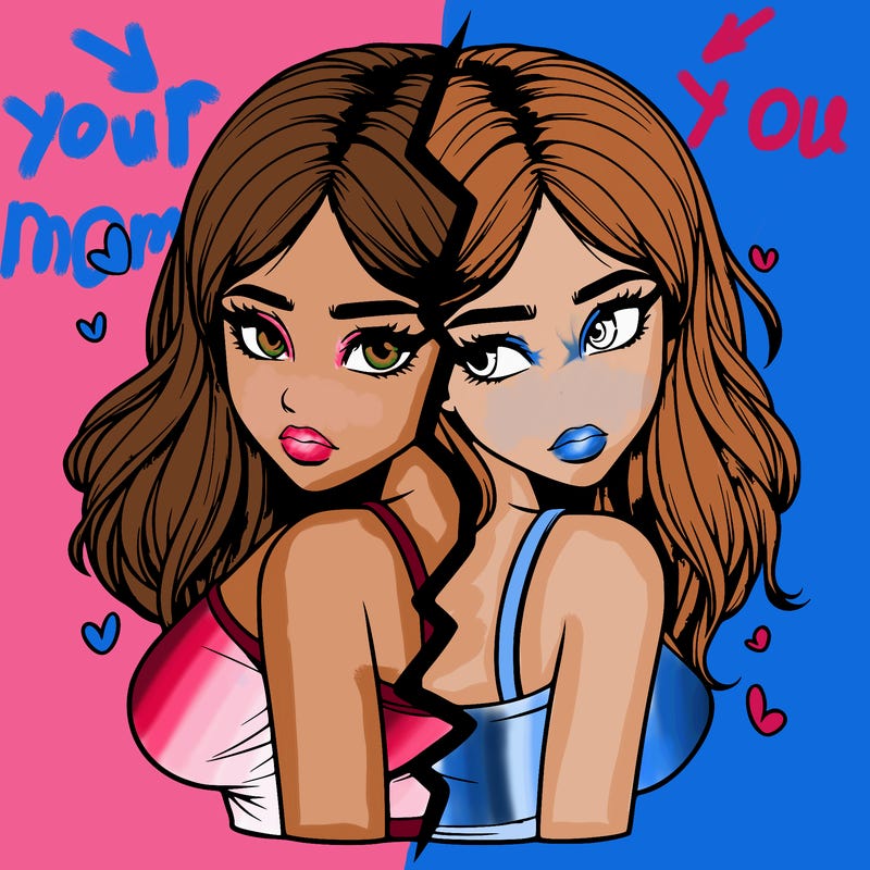 realistic girl split