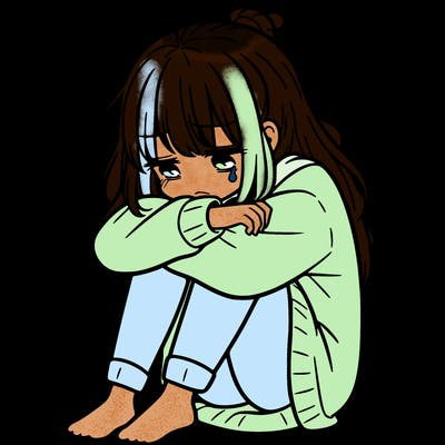 depressed girl