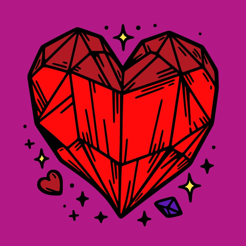 crystal heart