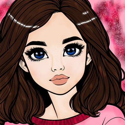 realistic girl whith cute eyes