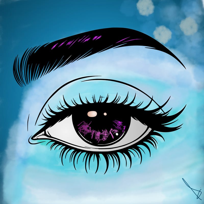 eye closed realistic