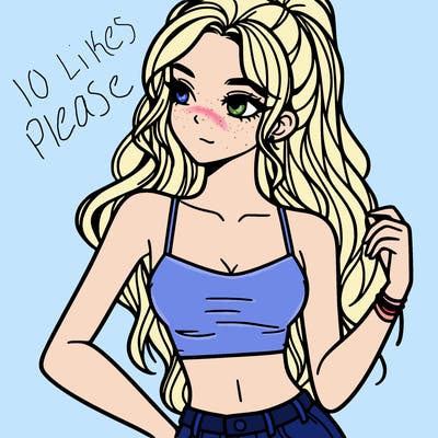 girl in crop top