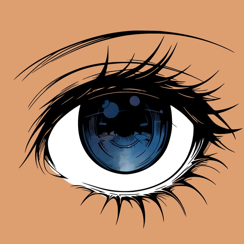 realistic anime eye fenale anime eye