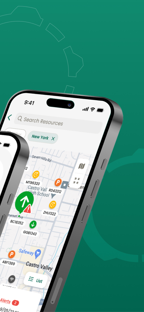 Powerfleet Manager - Real time vehicle tracking map on Powerfleet Manager app