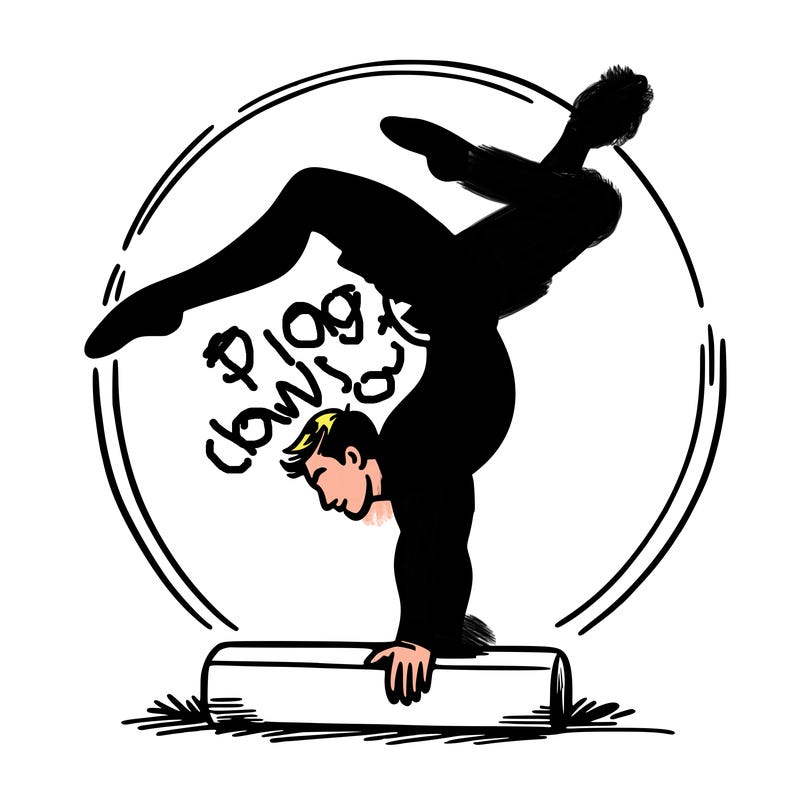 gymnast doing a round off