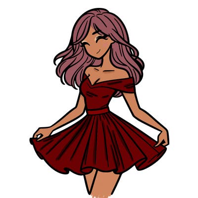 woman in skirt