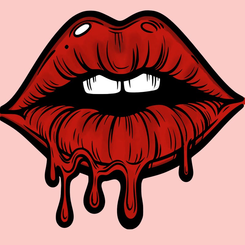 lips that look realistic and drip