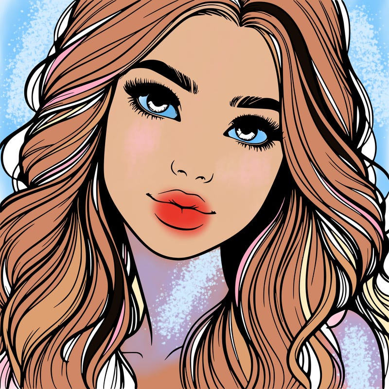 beautiful realistic girl