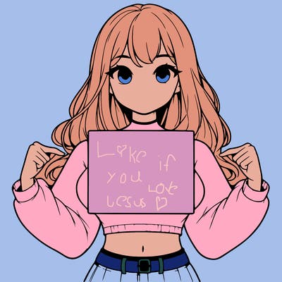 girl holding a blank sign in a long sleeve crop top