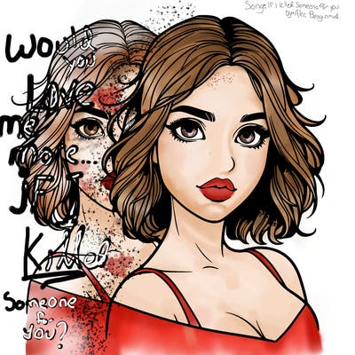 split realistic girl