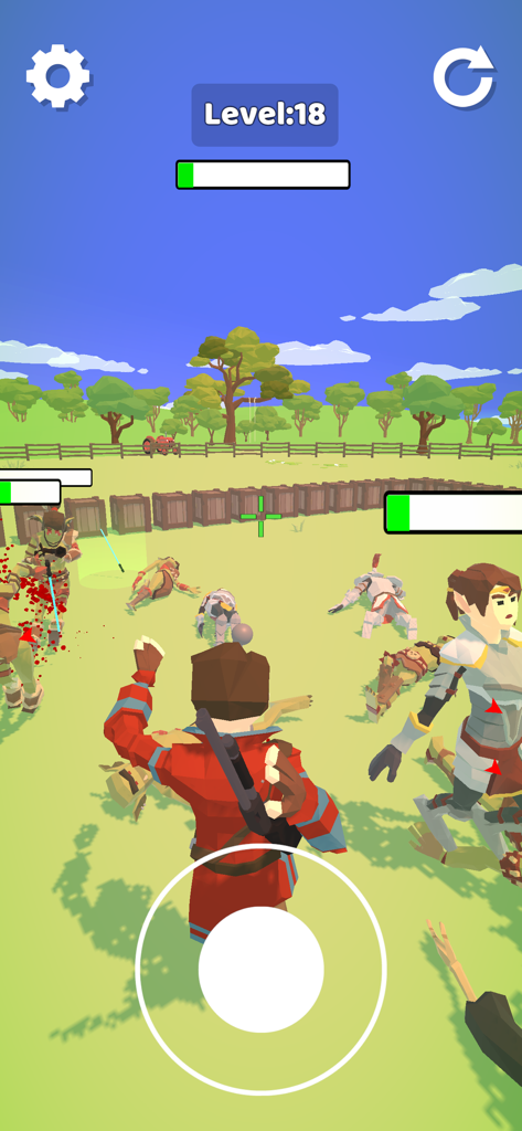 Ragdoll Arena - Action gameplay of Ragdoll Arena showing a character in a physics based combat arena with low poly graphics.